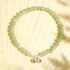 925 Sterling Silver Hetian Jade Prosperity Bell Anklet