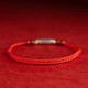 925 Sterling Silver Koi Fish Cinnabar Wealth Bracelet Anklet