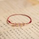 Strawberry Crystal Beads Luck Red String Anklet Strawberry Crystal Beads Luck Red String Anklet