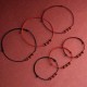 Natural Lucky Cinnabar Bead Blessing Bracelet Anklet