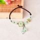 Flower Jade Butterfly Luck Abundance Anklet