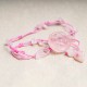 Amethyst Pink Crystal Green Aventurine Peace Anklet