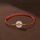 999 Gold Bead Peace Buckle Hetian Jade Bracelet Anklet