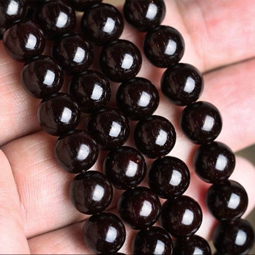 108 Mala Beads Small Leaf Red Sandalwood Amber Bracelet