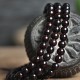 108 Mala Beads Small Leaf Red Sandalwood Amber Bracelet