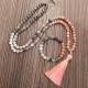 108 Mala Beads Fluorite Black Glitter Stone Protection Bracelet 108 Mala Beads Fluorite Black Glitter Stone Protection Bracelet