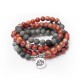 108 Mala Beads Sea Sediment Jasper Protection Bracelet