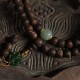 108 Mala Beads Agarwood Jade 999 Gold Peace Bracelet