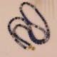 108 Mala Beads Sodalite Zebra Jasper Bracelet
