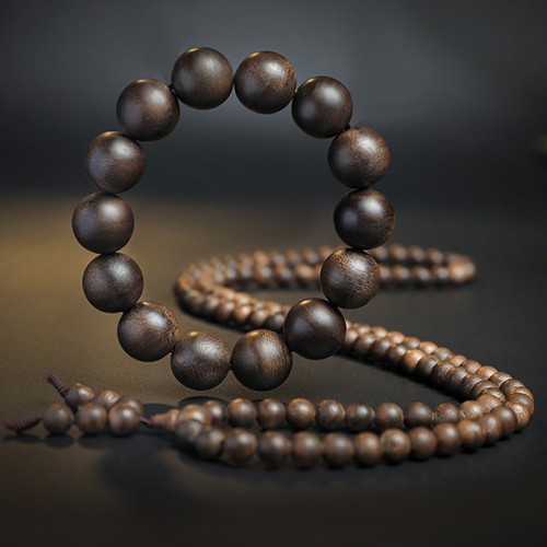 108 Mala Agarwood Peace Strength Calm Bracelet