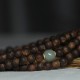 108 Mala Beads Agarwood Jade 999 Gold Peace Bracelet