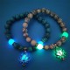 Turquoise Glowstone Lotus Protection Bracelet
