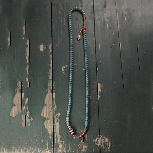 108 Mala Bodhi Seed Dzi Bead Wisdom Bracelet 108 Mala Bodhi Seed Dzi Bead Wisdom Bracelet
