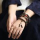 108 Mala Beads Agarwood Red Agate Turquoise Peace Bracelet