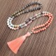 108 Mala Beads Fluorite Black Glitter Stone Protection Bracelet 108 Mala Beads Fluorite Black Glitter Stone Protection Bracelet