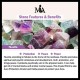108 Mala Beads Fluorite Black Glitter Stone Protection Bracelet 108 Mala Beads Fluorite Black Glitter Stone Protection Bracelet