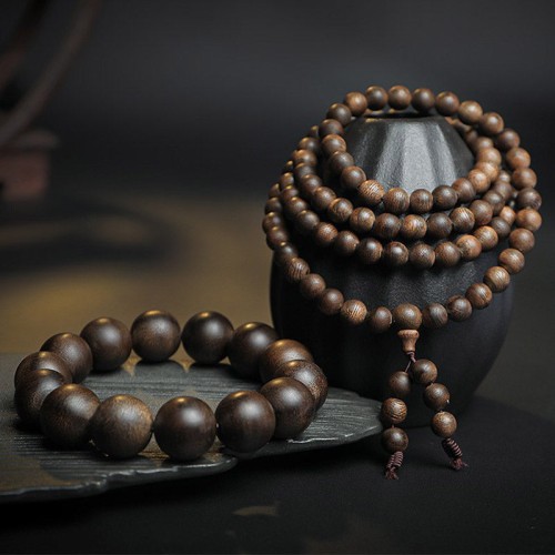 108 Mala Agarwood Peace Strength Calm Bracelet