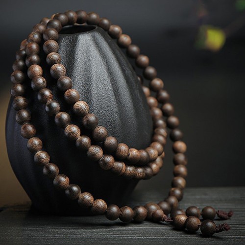 108 Mala Agarwood Peace Strength Calm Bracelet