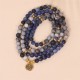 108 Mala Beads Sodalite Zebra Jasper Bracelet