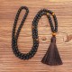 108 Beads Frosted Stone Tiger Eye Balance Necklace 108 Beads Frosted Stone Tiger Eye Balance Necklace