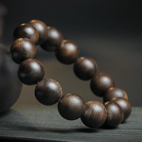 108 Mala Agarwood Peace Strength Calm Bracelet