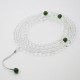 108 Beads White Crystal Jade Meditation Bracelet