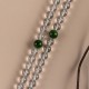 108 Beads White Crystal Jade Meditation Bracelet