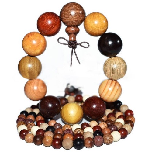 108 Wenge Wood Mala Meditation Bracelet
