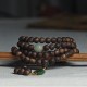 108 Mala Beads Agarwood Jade 999 Gold Peace Bracelet