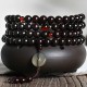 108 Mala Beads Small Leaf Red Sandalwood Amber Bracelet