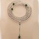 108 Beads White Crystal Jade Meditation Bracelet