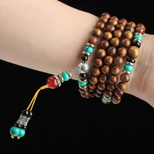 108 Beads Rosewood Tiger Eye Healing Mala 108 Beads Rosewood Tiger Eye Healing Mala