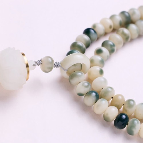 108 Mala Beads Bodhi Seed Lotus Wisdom Bracelet