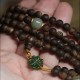 108 Mala Beads Agarwood Jade 999 Gold Peace Bracelet