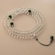 108 Beads White Crystal Jade Meditation Bracelet