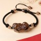 Obsidian Amethyst Citrine PiXiu Wealth Bracelet