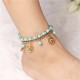2Pcs Turquoise Stone Flower Protection Bracelet