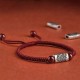 925 Silver 12 Chinese Zodiac Cinnabar String Bracelet