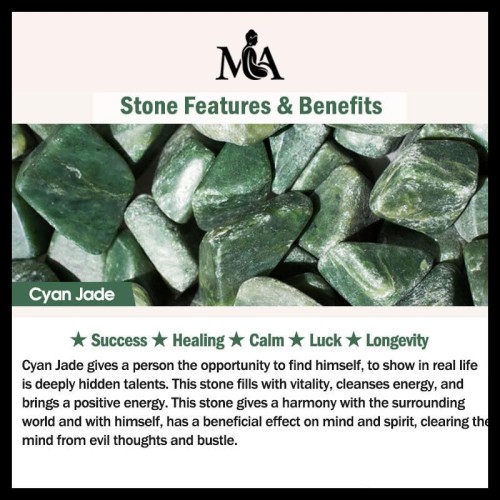 Natural Cyan Jade Cure Bracelet Natural Cyan Jade Cure Bracelet
