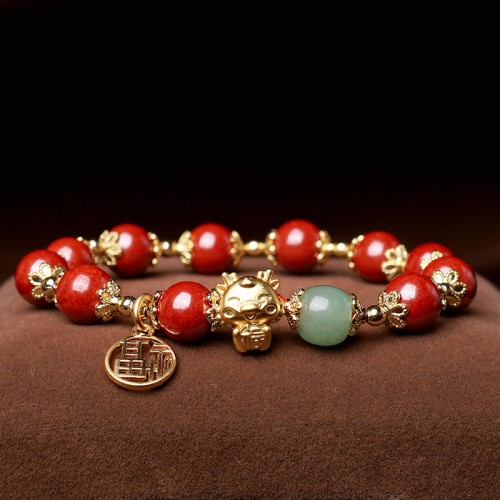 Year of the Dragon Cinnabar Blessing Bracelet Year of the Dragon Cinnabar Blessing Bracelet