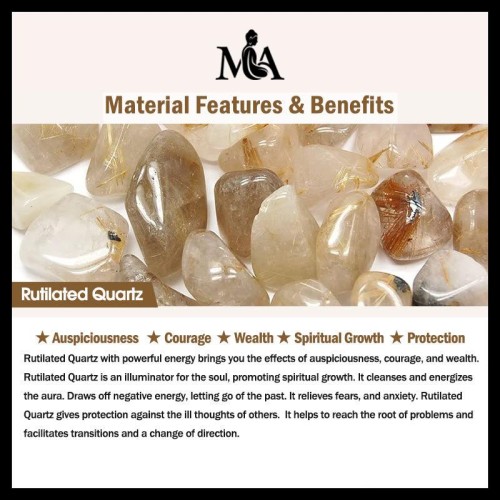 14K Gold Plated Golden Rutilated Quartz Wealth Charm Bracelet 14K Gold Plated Golden Rutilated Quartz Wealth Charm Bracelet