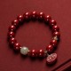 Cinnabar Jade Healing Charm Bracelet