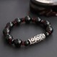 Black Onyx Nine-Eye Dzi Bead Wealth Bracelet