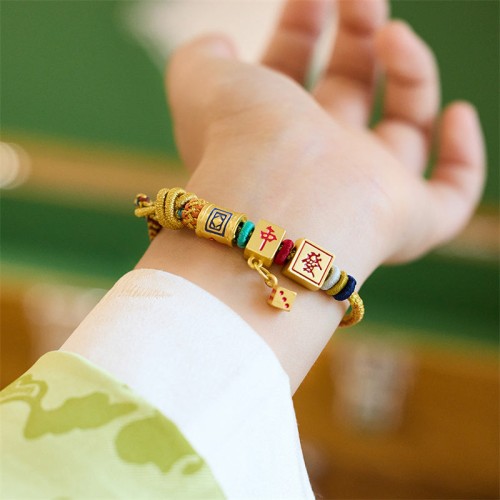 Year of the Dragon Koi Fish Mahjong Luck Bracelet Year of the Dragon Koi Fish Mahjong Luck Bracelet