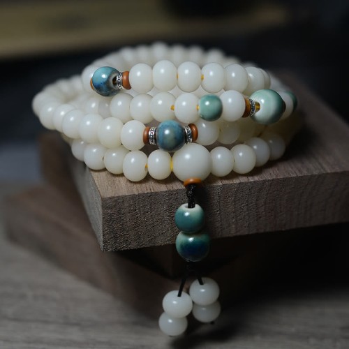 108 Mala Beads Bodhi Seed Evil Spirits Bracelet