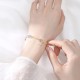 14K Gold Plated Strawberry Quartz M枚bius Loop Bracelet 14K Gold Plated Strawberry Quartz M枚bius Loop Bracelet