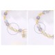 14K Gold Plated Strawberry Quartz M枚bius Loop Bracelet 14K Gold Plated Strawberry Quartz M枚bius Loop Bracelet