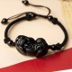 Obsidian Amethyst Citrine PiXiu Wealth Bracelet