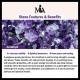 925 Silver Amethyst Aquamarine Cat's Eye Healing Bracelet 925 Silver Amethyst Aquamarine Cat's Eye Healing Bracelet
