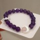 925 Silver Amethyst Aquamarine Cat's Eye Healing Bracelet 925 Silver Amethyst Aquamarine Cat's Eye Healing Bracelet